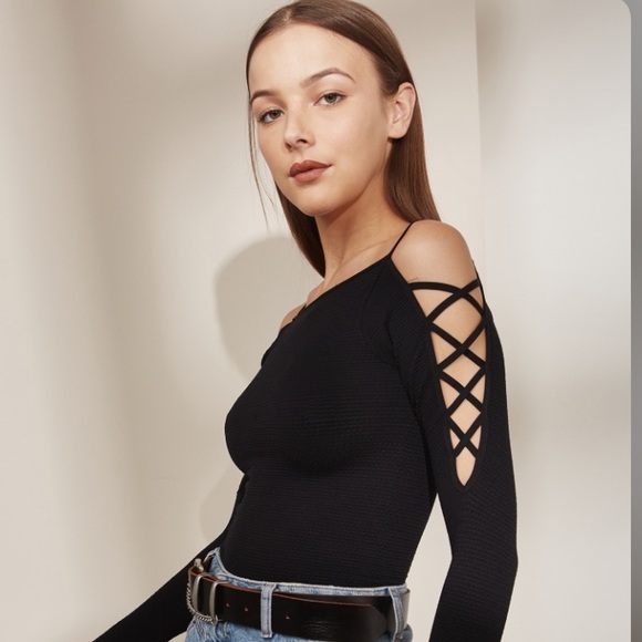 Free People cutout knit blouse - Picture 2 of 4